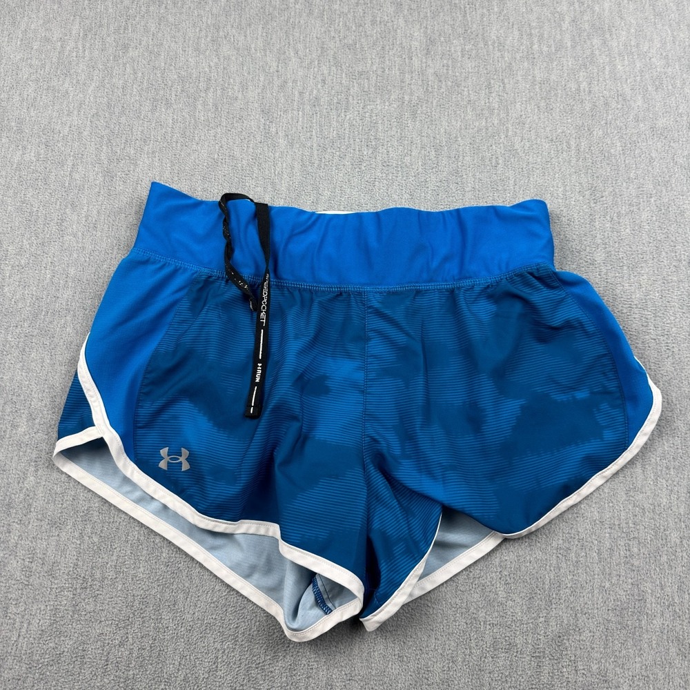 Under Armour Shorts Womens Medium Blue Speedpocket Running‎ Athletic 1366597